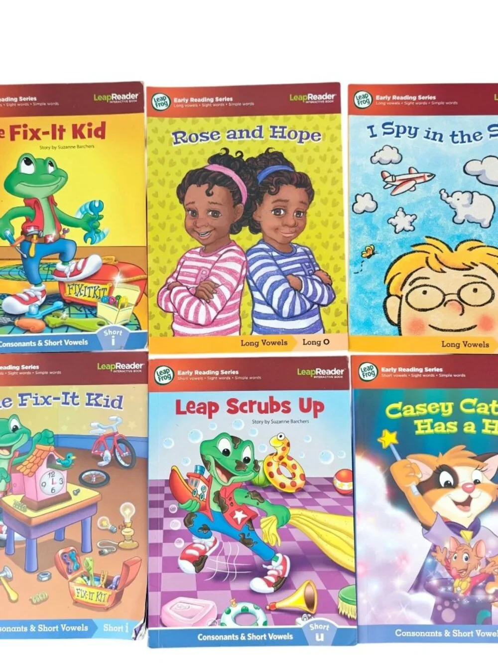 LeapFrog LeapReader Early Reading Series Lot Of 6 Paperback Books Children's